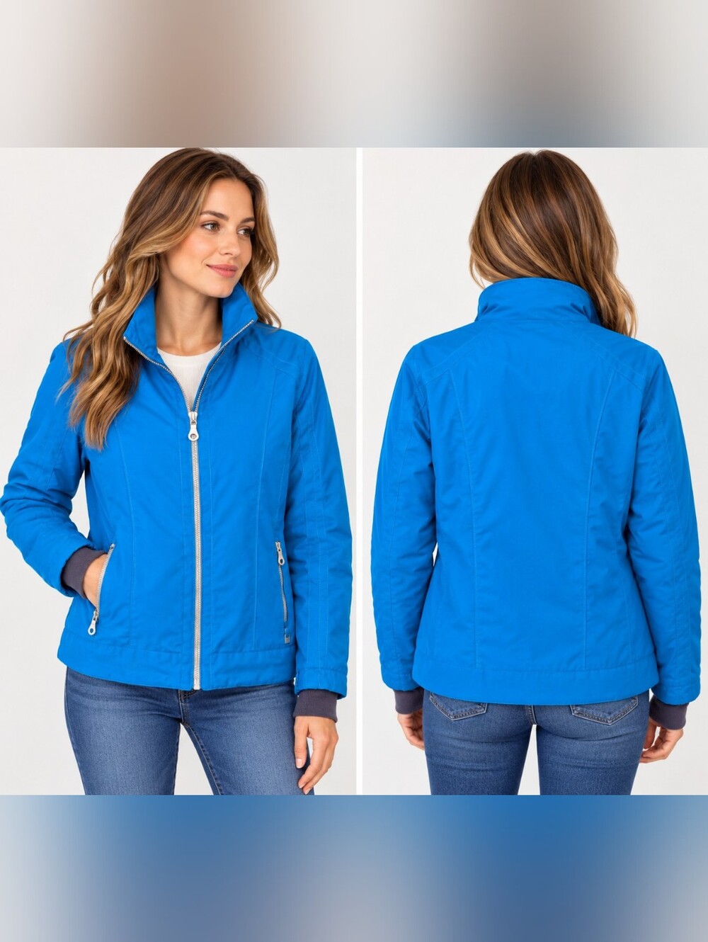 NILS Women Sz 8 Blue Waterproof Ski Snowboard Jacket 10K Breathable Winter Cold